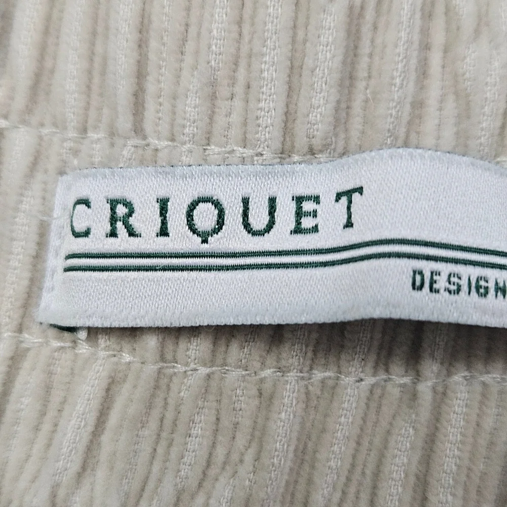 Criquet Mens Tan Corduroy Elastic Waist Drawstring Shorts Size Medium Khaki 7in